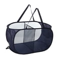 thumbnail image 1 of Cesta de lavandería plegable de 1 pieza de Unique Bargains, cesta portátil para baño 22.83"x14.17"x14.17" azul marino-75L, 1 of 6