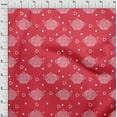 thumbnail image 4 of oneOone Cotton Poplin Red Fabric Tea Kettle Quilting Supplies Print Sewing Fabric By The Yard 56 Inch Wide, 4 of 6