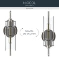 thumbnail image 5 of Kichler 55250BK Niccol 16" Tall Wall Sconce - Black, 5 of 7