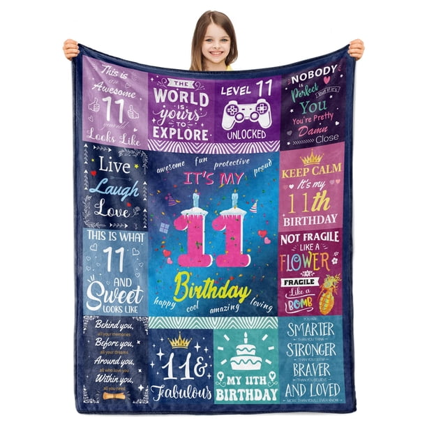 LHSHID Paready 18th Birthday Blanket Soft Flannel Throw Blanket Lightweight Cozy Birthday Blanket for Boys Girls Adults Comfortable Bed Blanket for Sofa Living Room Home Camping Couch 60x80in