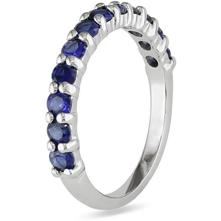 1-1/10 Carat T.g.w Created Blue Sapphire