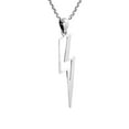 thumbnail image 3 of Powerful Lightning Bolt Sterling Silver Pendant Necklace, 3 of 6