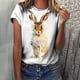 thumbnail image 5 of Tops de moda para mujer, divertidas camisetas informales holgadas con estampado, blusa, camisa estampada Fridja bn2046, 5 of 9