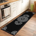 thumbnail image 3 of Black Boho Runner Rug 2x6 FT,Non Slip Hallway Rugs,Retro Farmhouse Neutral Abstract Geometric Washable Soft Floor Carpet Throw Runner Carpet Long Rugs for Entryway Kitchen Bedside Sliding Door, 3 of 8