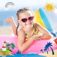 thumbnail image 3 of 3 Pack Kids Sunglasses Stylish Cute Heart Shaped Round Cat Eye Sunglasses for Toddler Girls Age 3-10 Outdoor Beach Eyewear, 3 of 7