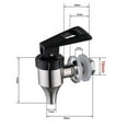 thumbnail image 4 of Beverage Dispenser Spigot, Stainless Steel Spigot Dispenser For Jar, 4 of 6