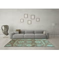 thumbnail image 3 of Ahgly Company Indoor Rectangle Abstract Light Blue Modern Area Rugs, 7' x 10', 3 of 4