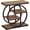 Natural Brown, variant on GlowPlume End Table for Living Room, 4-Tier Narrow Side Table with Storage Shelves, Industrial Bedside Table for Bedroom, Wood Small Sofa Side Table with Geometric Metal Frame (1 PC, Grey)