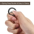 thumbnail image 4 of Uxcell Round Spring O Rings, 10Pcs 0.9 Inch OD Trigger Buckle Snap Clips for Bags, Purses, Keyrings, Black, 4 of 7