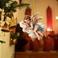 thumbnail image 2 of Festive Christmas Angel Hanging Ornaments – Xmas Tree Decorations for Holiday Season – Assorted Xmas Ornament for Home and Party,F, 2 of 5