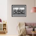 thumbnail image 3 of Historic Framed Print, [North from roof of pier #52 showing the S.S. Lusitania being warped" into dock, New York City]", 17-7/8" x 21-7/8", 3 of 9