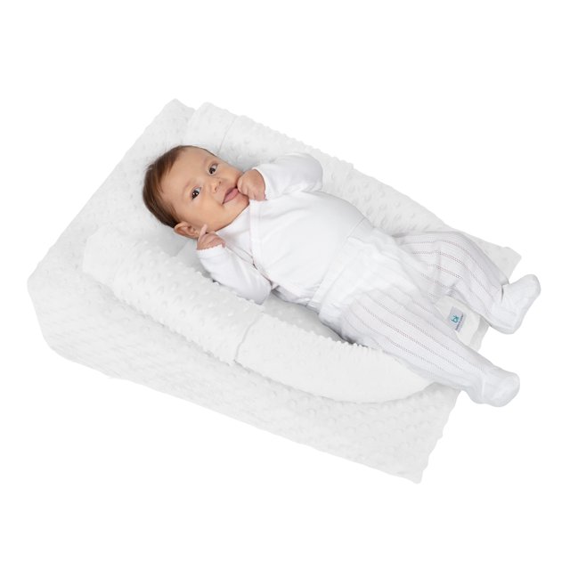 Cojín antireflujo mediano (colchón antirreflujo, antivuelco, reflujo) Babies and Kiddies Blanco