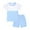Sky Blue, variant on Gerichy Girls Summer Outfits, Toddler Children Kids Children's Short Sleeved Suit Running Sportswear Casual Quick Drying Clothes For Boys Girls Tshirt Shorts Two Piece Suit