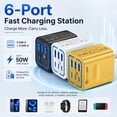 6-Port Fast Charging Station ，Built-in Smart Chip, Multi-layer ...