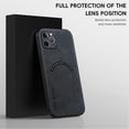thumbnail image 3 of for iPhone 11 Pro Max PU Leather Case, Vintage Compatible with MagSafe and Wireless Charging Slim Fit-Drop Scratch Resistant Support Magnetic Car Mount Case Cover for iPhone 11 Pro Max, Black, 3 of 9