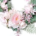 thumbnail image 2 of Spring Simulation Wreath European Style Wedding Wall Hanging Wall Hanging Wreath (: 50*40cm), 2 of 14