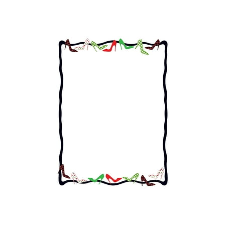 UPC: 0601952180217 | Great Papers! Dancing Heels Holiday Letterhead 8.5  x 11  80 sheets (2018021)