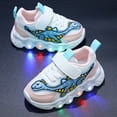 thumbnail image 3 of Ketyyh-chn99 Girls Boys Sneakers Slip On Walking Shoes Athletics Tennis Running Shoes Slip on Sneakers for Girls Boys Light Up Shoes (Toddler to Little Big Kids) RD2,8.5, 3 of 4