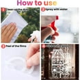 thumbnail image 7 of 15.7 * 27.5'' Large Christmas Window Stickers 4 Sheets White House Xmas Window Clings for Glass Decoration Snowman Snowflake Double-Sided Window Decals for Christmas Holiday Party Ornament, 7 of 7