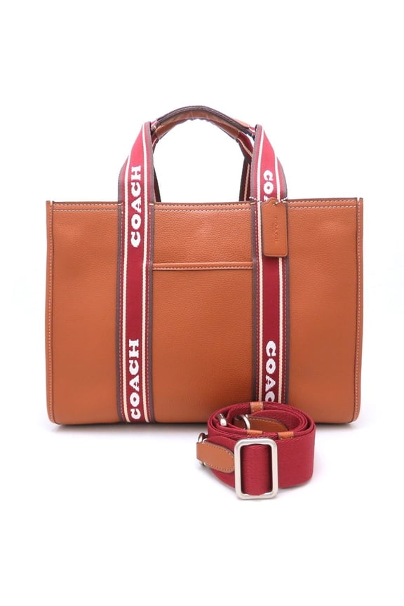 Pre-Owned COACH Smith Tote CM067 Leather Bag in Penny Multi Brown, Women's, Outlet,... (Good)