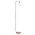 thumbnail image 1 of All The Rages Lampe de Sol Lanterne en Fer Moderne avec Abat-Jour en Verre, Or Rose, 1 of 6