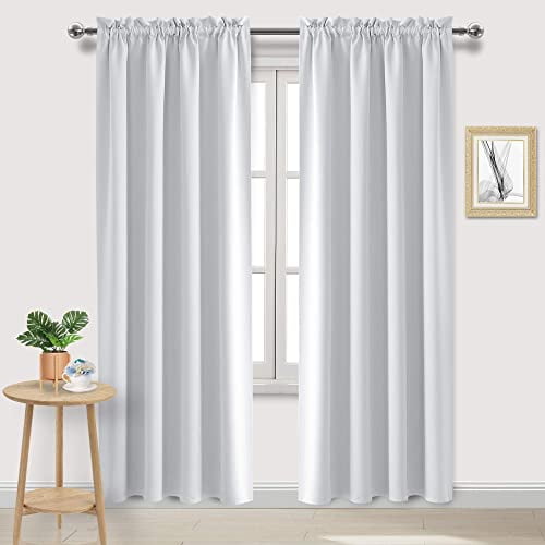DWCN White Room Darkening Curtains for Bedroom, 60 x 84 inches Long