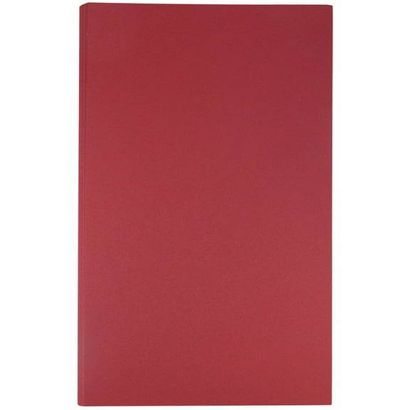 JAM Paper & Envelope Legal Cardstock, 8.5 x 14, 80lb Dark Red, 50 per Pack