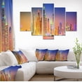 thumbnail image 1 of Dubai Marina Gratte-Ciel Panorama - Impression sur Toile, 1 of 3
