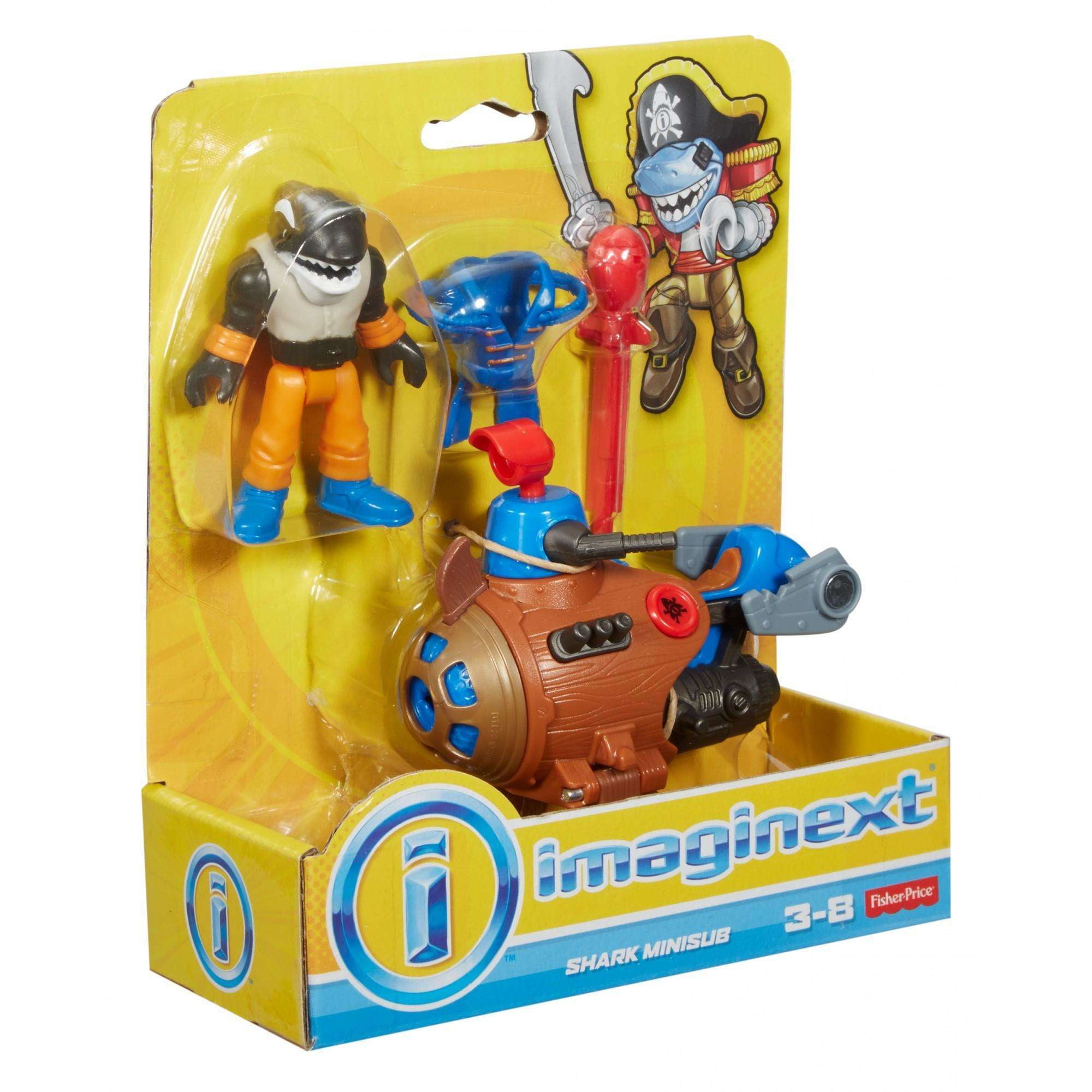 rare Imaginext Shark Minisub Fisher-Price action figure collection toy 