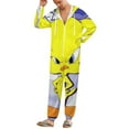 thumbnail image 2 of Looney Tunes Tweety Womens Mens Hooded Jumpsuit - Zip Up One Piece Pajamas Soft Cozy Winter Warm Plush Loungewear, 2 of 8