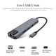 thumbnail image 2 of Ethernet 5-In-1 USB C HUB Tipo-C Estacia de Acoplamiento Multiport Adaptador Con 4K HD RJ45 Ethernet USB 3.0 PD PD de Carga Compatible Con MateBook, 2 of 6