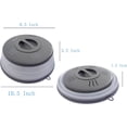 thumbnail image 3 of Microwave Splatter Cover Vented Food, Microwave Plate Cover Splatter Guard & Colander, Fruit Vegetables Drainer with Hook Hole, Dishwasher-Safe, -Free Silicone & Plastic (Grey), 3 of 9