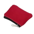 thumbnail image 4 of Monedero de 3.5" x 4.7", 2 Paquetes de Bolsas Organizadoras Pequeñas con Cremallera de Lona para el Hogar, Rojo, 4 of 6