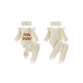 thumbnail image 2 of RUINIXCW Baby Girl 'Little Sister' 3-Piece Outfit Ruffle Sleeves Romper Pants  Bow Headband, 2 of 4