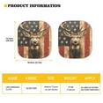 thumbnail image 5 of KUIFORTI American Flag Car Windshield Sun Shade Funny Deer Windshield Cover 2 Pack Foldable Car Sun Shade for SUV Trucks Sedan, Sun Visor Protector Keeps Your Vehicle Cool, 5 of 5