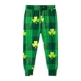 thumbnail image 4 of Favoffer Kids Boys Girls Set St. Patrick's Day Print Long Sleeve Shirt Pants Set Casual Outfit for Daily Home Outdoor Play Sizes 5-16Y, 4 of 9