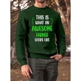 thumbnail image 2 of Awesome Farmer Looks Like Sweatshirt Men -Smartprints Designs, Male 3X-Large, 2 of 4