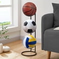 thumbnail image 4 of Toystoory Baloncesto Fútbol Voleibol Péndulo Estante de almacenamiento Soporte de almacenamiento de bolas de acero al carbono negro Organizador Almacenamiento y organización del hogar, 4 of 6