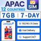 thumbnail image 1 of Tarjeta SIM JETSIM 7 GB de datos por 7 días en 12 países de Asia-Pacífico, 1 of 6