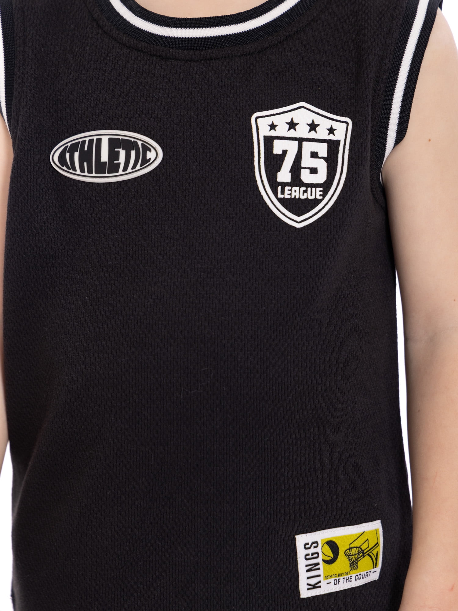Wonder Nation Toddler Boys Sleeveless Basketball Jersey and Shorts Set, 2-Piece, Sizes 12M-5T