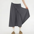 thumbnail image 3 of REALiKUN Womens Fall Casual Loose Wide Leg Pants Baggy Culottes Drape Lounge High Waist Pants with Pockets for Tenns, 3 of 7
