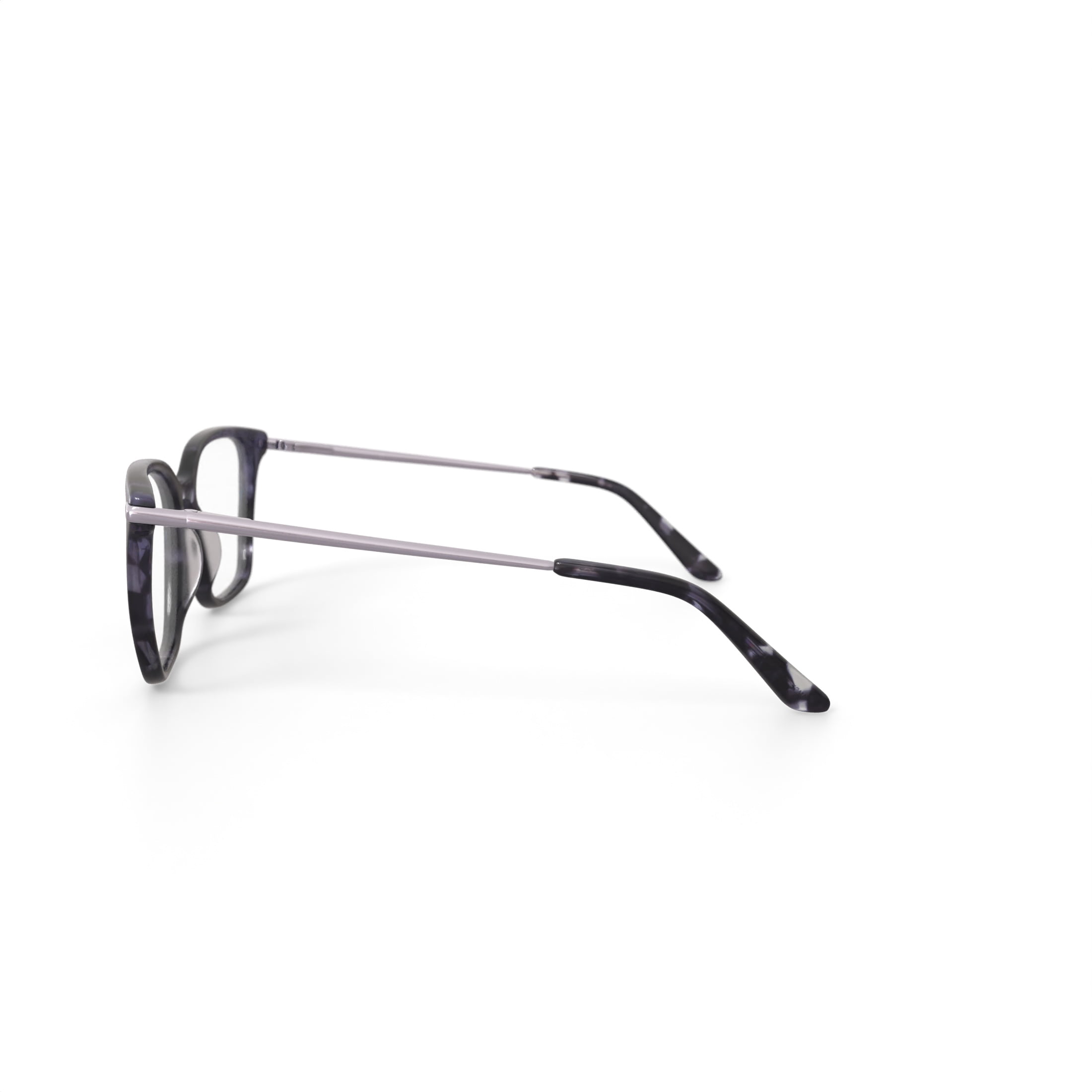 Walmart Women's MV022 Ash Square Prescription Eyeglasses with Case, Black Tortoise