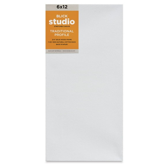 Blick Studio Stretched Cotton Canvas - Traditional Profile, 6" x 12"