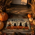 thumbnail image 5 of Halloween Doormat Gothic Door Mat for Front Door, Doormat Outside Entrance, Halloween Pumpkin Ghost Decor for Porch and Entryway, Indoor Outdoor Use,23.62x15.75in, 5 of 7