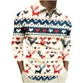 thumbnail image 2 of Aimik Hanes Mens Ugly Christmas Shirt Quarter Zip Up Polo Shirts Turtleneck Long Sleeve Slim Fit Polo Pullover, 2 of 5