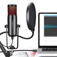 thumbnail image 4 of Microphone de Condenseur, Éclairage d'Ambiance Coloré Microphone de Jeu 85db Rapport Signal à Bruit pour Bureau, 4 of 7
