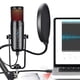 thumbnail image 4 of Condensador de micrófonos, Micrófono de JUEGO 85DB RELACIÓN DE Señal / Ruido Carda de Sonido Hifi para Oficina, 4 of 7