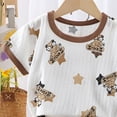 thumbnail image 5 of Baby Boy Outfit Sets Lightweight Breathable Short Sleeve Tee Short Set 2 Pieces Outfit 6-12 Months 12-24 Months 2T 3T 4T 5T 6T 7T Children 6-12 Months, 5 of 6
