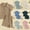 Coffee, variant on Kids Summer Clothes Set Trendy Candy Color Short Sleeve Collared Polo Shirt and Matching Casual Shorts 2pc Playwear Pack