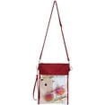 Clear Crossbody Purse Bag Stadium Approved,Clear Bag with Adjustable